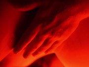 Oil massage by the mans hands close up. Music sensual video for fans 6/16