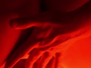 Oil massage by the mans hands close up. Music sensual video for fans 7/16