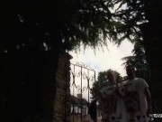 Three naughty babes love getting fucked together Outdoor 4/16