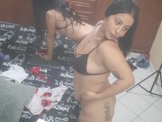 My hot neighbors show their tits and vagina to their sugar 3/16