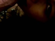 Goth MILF slut gives boyfriend sloppy bj 7/16