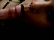 Goth MILF slut gives boyfriend sloppy bj 8/16