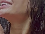 Monika Fox In Pink Top And Yellow Shorts Walks Through Jungle And Waterfalls 13/16