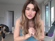 Hot Blonde with Big Tits and Big Ass Tries on Sheer Dress that Emphasizes Her Sexy Slim Thick Body 12/16