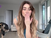 Hot Blonde with Big Tits and Big Ass Tries on Sheer Dress that Emphasizes Her Sexy Slim Thick Body 15/16