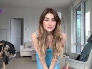 Hot Blonde with Big Tits and Big Ass Tries on Sheer Dress that Emphasizes Her Sexy Slim Thick Body 8/16