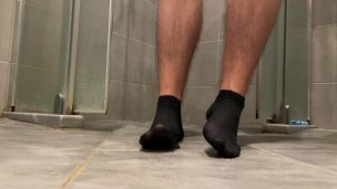 Boy Masturbating on Socks