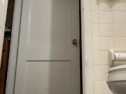 YBbw babe pisses then turns around and fucks her tight pussy till she cums and squirts 4/16