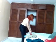 Hot girl strips for the camera 16/16