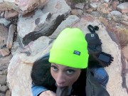 Baddie Latina Sucks BBC At Red Rock Mountain Las Vegas 10/16