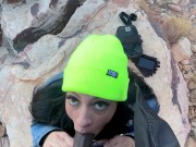 Baddie Latina Sucks BBC At Red Rock Mountain Las Vegas 4/16