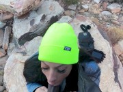 Baddie Latina Sucks BBC At Red Rock Mountain Las Vegas 9/16