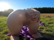 Magnifique pipe et levrette et creampie en campagne 😜😜 11/16