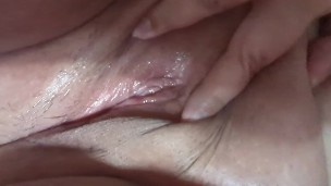 Playing in his cream pie