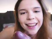 Condom RIPPED! Teen step sister likes it hard! MASSIVE creampie in her horny pussy 7/16