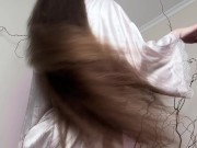 Hot brunette striptease! 5/16