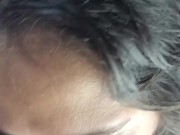 I sucked him nicely and got his hot cum on my bobs 12/16