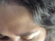 I sucked him nicely and got his hot cum on my bobs