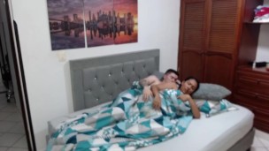 Horny couple records themselves having sex