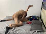 Mi vecina la invite a fumar hierba y terminamos follando 16/16