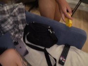 Lesbians dont know theyre being fucked by delivery guy EP3 IGNORE REMOTE 15/16