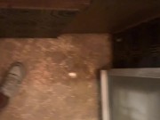 Piss Slut pissing into her microphone trying to hear her piss! 15/16