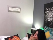 My stepsister masturbates in my room and it gets hot video 7/16