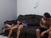 my husband lost me in the bet and I had to stay with his friend in front of him 7/16