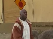 White babe rides bald black studs hard thick cock 2/16