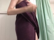 Horny Slut Tries Not To Het Caught Playing With Herself After Shower 2/16