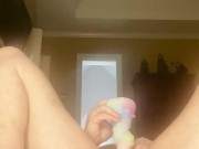 Rainbow dragon dildo 5/16