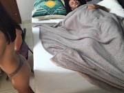 I have sex with my friend in front of my horny husband 1/16