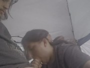 Thursty slut slurps cock 10/16