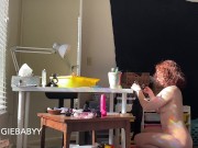 spying on me cleaning my room naked - full video! voyeur fantasy pov 5/16