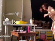 spying on me cleaning my room naked - full video! voyeur fantasy pov 6/16