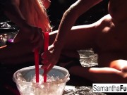 Samantha & Victoria Play With Hot Wax 14/16
