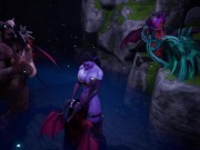 Sexy succubus have lesbian sex in the middle of a fantastic orgy in extreme sex from Wild Life 12/16