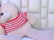 Sexy anime girl in black lingerie takes off her top and puts clamps on her nipples for you 8/16