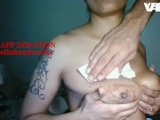 EXTREME CUM SHOT FETISH cum on tits BBW 11/16