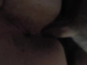 You can hear how soaking wet her pussy gets when she gets fucked from behind 13/16