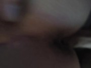 You can hear how soaking wet her pussy gets when she gets fucked from behind