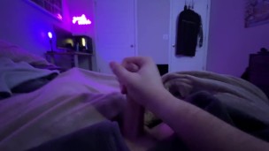 Cozy night in *softly moaning in your ear* huge cumshot!