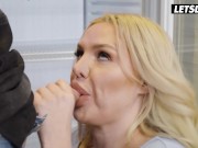 Curvy MILF Miss Jackson Fucks Big Dick StepSons - LETSDOEIT 4/16