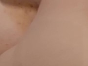 Close-up, deep inside her, deep creampie till it drops out of tasty pussy 16/16