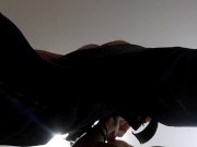 My phone fell out of my pants and filmed a pregnant babe sucking my dick 4/16