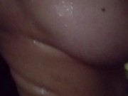 naked woman in the shower listening to reggae tropical black 12/16