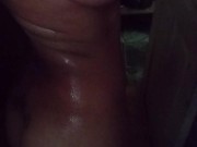 naked woman in the shower listening to reggae tropical black 16/16