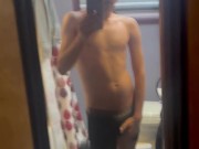 Sexy white guy shows you his body! 2/16