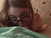 Teen Sister Practicing Her First Blowjob On Cam 5/16