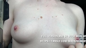 Genderfluid Trans Man Plays with Tits